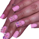 24 unidades de Uñas Artificiales Cuadradas para Mujeres y Niñas Manicura DIY de Larga Duración Tips con Pegamento Uso Elegante en Casa y Profesional 1