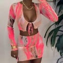 Top y falda de mujer B978 3