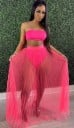 Dámský crop top a sukně P1173 5