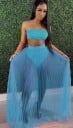 Dámský crop top a sukně P1173 8