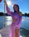 Dámský crop top a sukně P3291 8