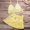 Dámský crop top a sukně P766 5