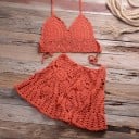 Dámský crop top a sukně P766 9