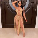 Dámský crop top a sukně P812 4