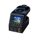 240W GaN-laddare 72 x 90 mm 10i1 PD3.1 USB-C 4×140W Trådlös laddning 15W Väckarklocka Digitala klockor Skrivbordstation för MacBook iPhone Samsung iWatch 1