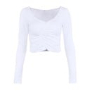 Dámský crop top s hlubokým výstřihem B93 1