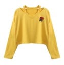 Dámský crop top s květinou J2851 4