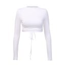 Dámský crop top s odhalenými zády B83 1