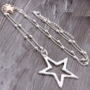 Collar largo de mujer con estrella 2