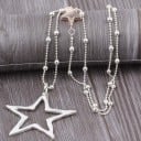 Collar largo de mujer con estrella 5