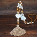 Collar largo de mujer con cuentas 20
