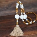 Collar largo de mujer con cuentas 21