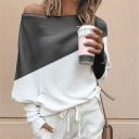 Suéter bicolor de mujer B54 2