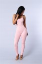 Elastisk jumpsuit för kvinnor med tunna remmar A2050 4