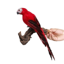 25 cm kreativer handgefertigter künstlicher Papagei, Dekovogel aus Schaumstoff und Federn, realistische Zweigdekoration, Inneneinrichtung, exotischer Look 4