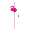 25 stuks Hawaiiaanse flamingo rietjes voor drinken Herbruikbare plastic rietjes met decoratie Tropisch Strandfeest Bruiloft Zwembadfeest 2