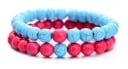Bracciale di perline da donna 2 pezzi J3231 4