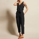 Jumpsuit i linne för kvinnor 1