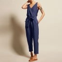 Jumpsuit i linne för kvinnor 3