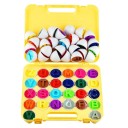 26 stuks alfabet sensorische eieren 4,5 x 5 cm in plastic doos Sorteren van letters A–Z Educatief spel voor kinderen 3+ Ontwikkeling van motoriek 1