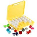 26 stuks alfabet sensorische eieren 4,5 x 5 cm in plastic doos Sorteren van letters A–Z Educatief spel voor kinderen 3+ Ontwikkeling van motoriek 2