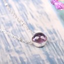 Damhalsband med ametist G595 4