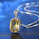 Damhalsband med citrin 3