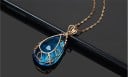 Damhalsband med sten D444 6
