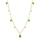 Damhalsband med stenar 1