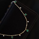 Damhalsband med stenar 6