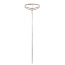Damhalsband med stenar G831 4