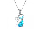 Damhalsband med katt D157 4