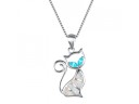 Damhalsband med katt D157 5