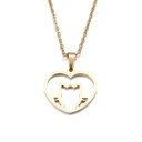 Damhalsband med katt D367 2