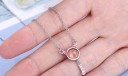 Damhalsband med katt D717 2