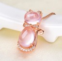 Damhalsband med katt G561 3