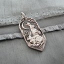 Damhalsband med kanin D320 2