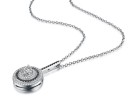 Damhalsband med cirkulärt hänge D567 3