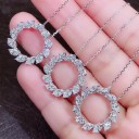 Damhalsband med cirkulärt hänge D686 2