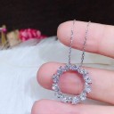Damhalsband med cirkulärt hänge D686 5