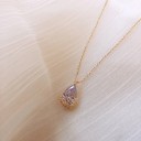 Damhalsband med kristall D249 3