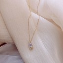 Damhalsband med kristall D249 6