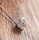 Damhalsband med kristall G506 4