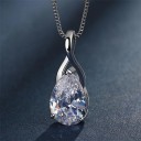 Damhalsband med kristall G663 1