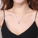 Damhalsband med kristall G663 2