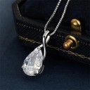 Damhalsband med kristall G663 3
