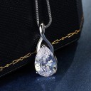 Damhalsband med kristall G663 4
