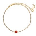 Damhalsband med kristall G710 4