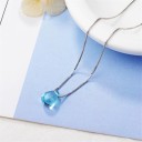Damhalsband med kristall M104 3