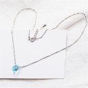 Damhalsband med kristall M104 4